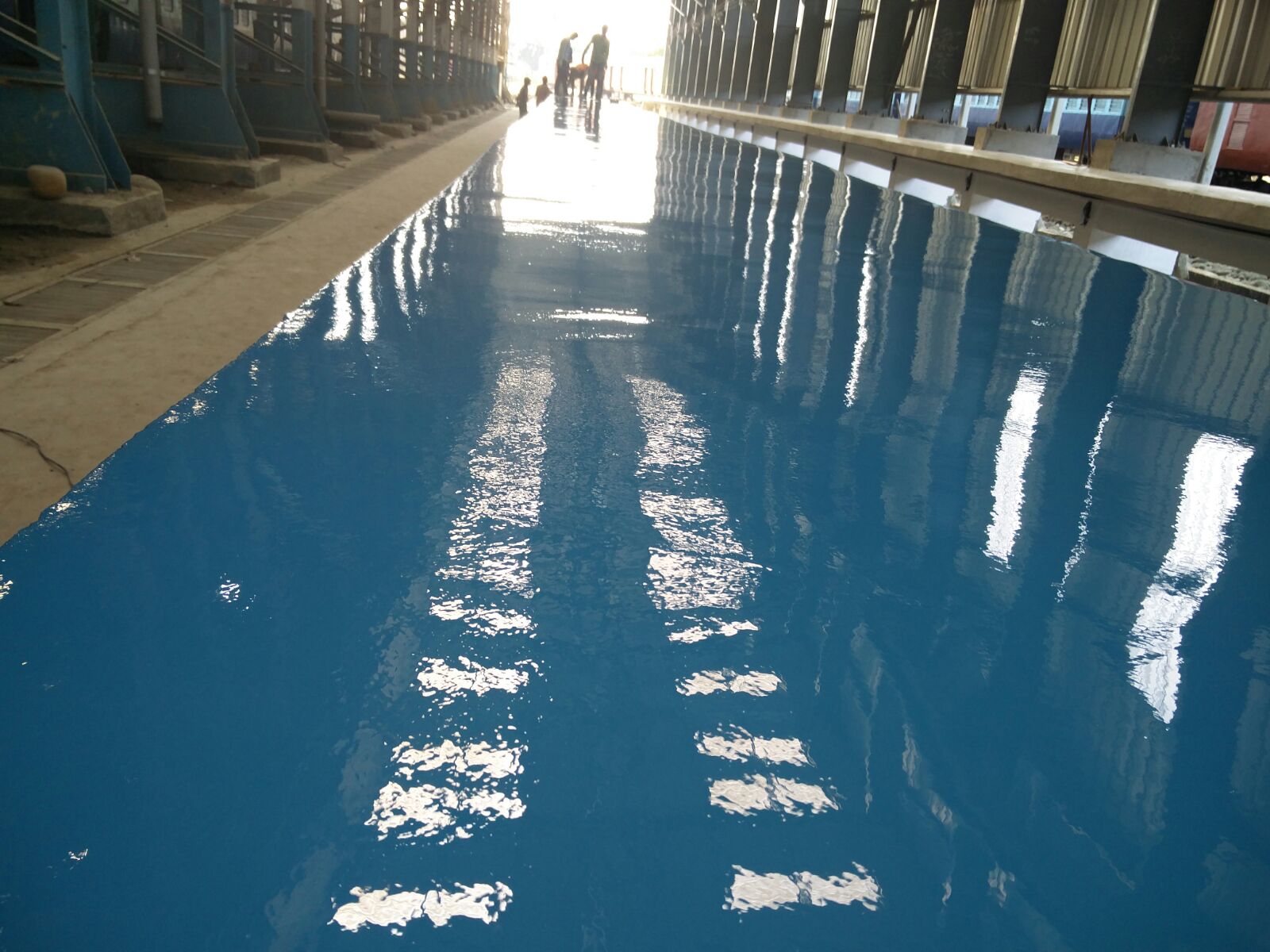 Fosroc Epoxy Flooring at Railway Diesel Shed